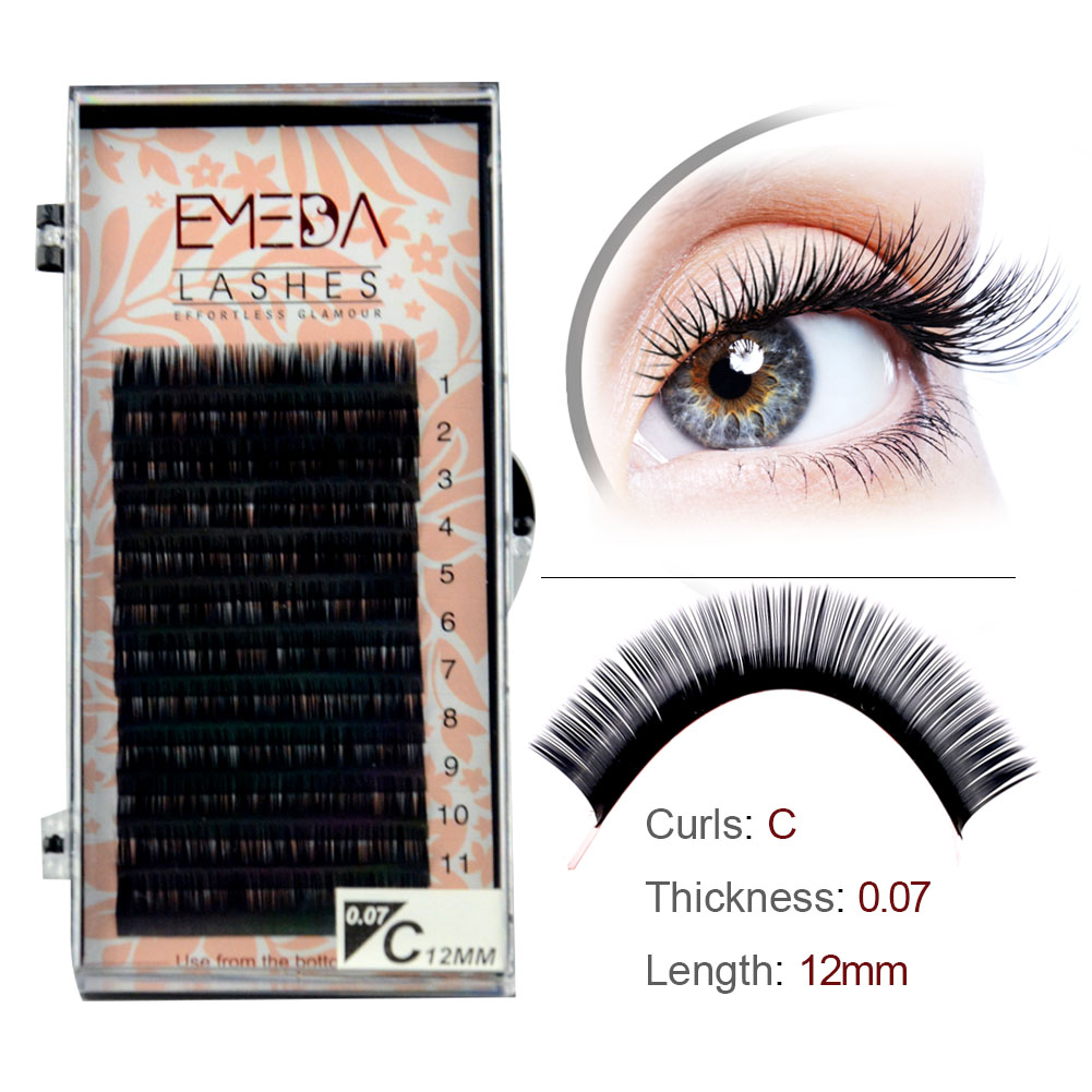 Luxury Silk False Eyelashes Wholesale Price Individual Lashes with Your Own Logo YY12